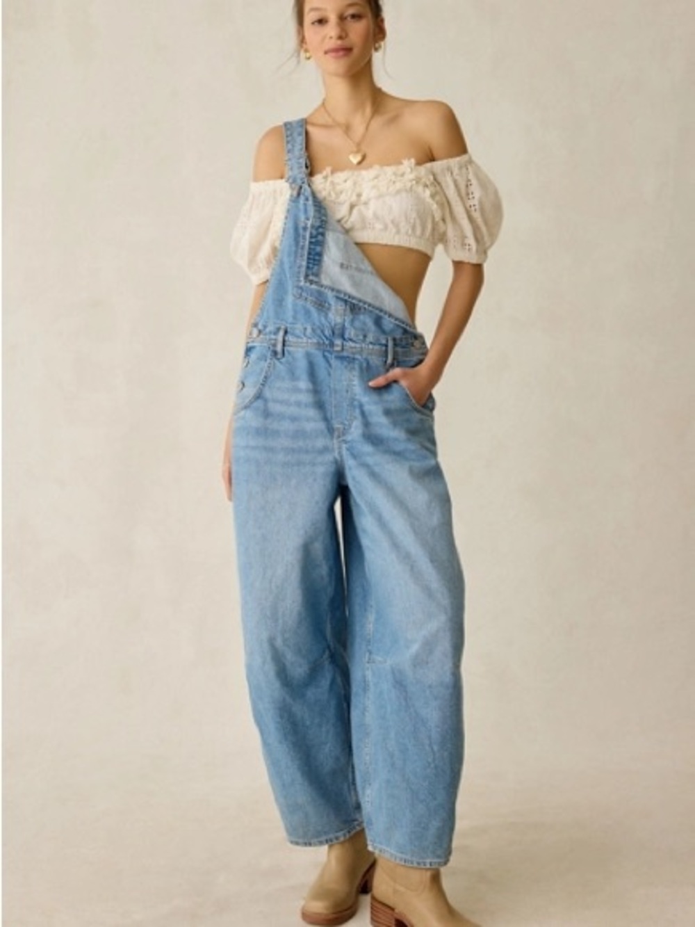 NWT Urban Outfitters BDG Rih Extreme Barrel-Leg Overalls
